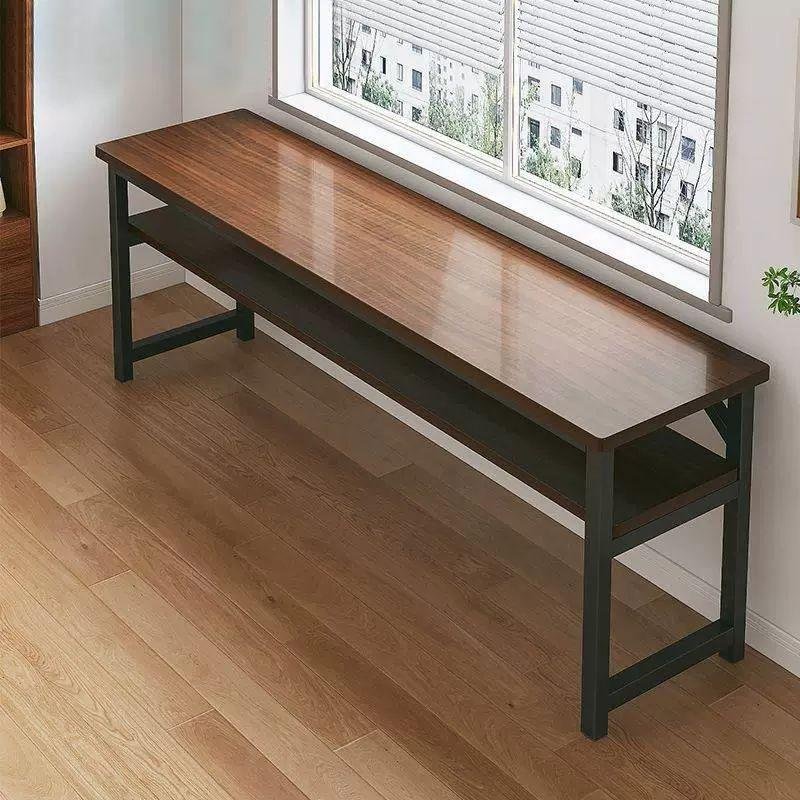 좁고 긴 테이블 1400 탁자 베란다 선반 책상 1200 틈새, 1. 블랙오크 120cm 상세 이미지 2