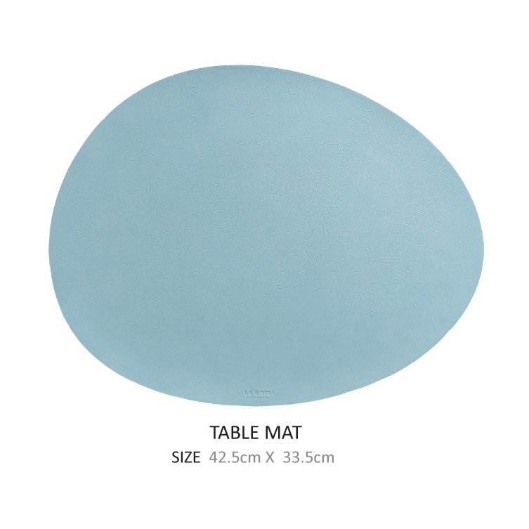 르엔미 조약돌 양면 방수 가죽 테이블매트, 그린, 42.5 x 33.5 cm, 1개 상세 이미지 2