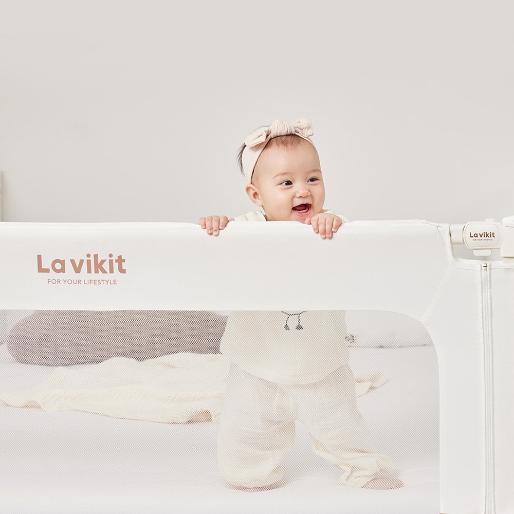 라비킷 낙상방지 침대가드, 베이지 상세 이미지 1