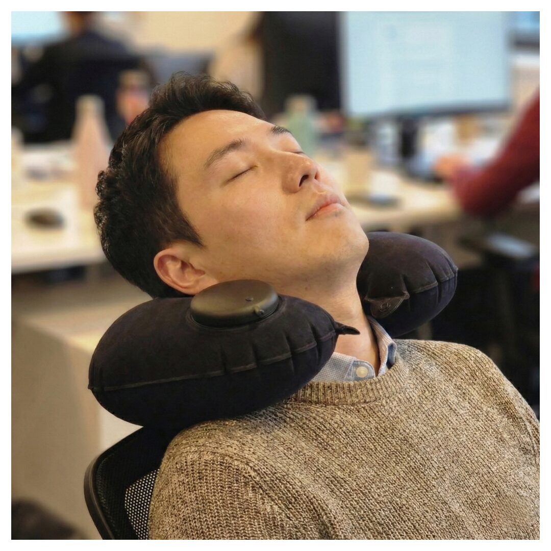 코리슬리 휴대용 접이식 목베개 여행, 라이트 그레이할인 상세 이미지 1