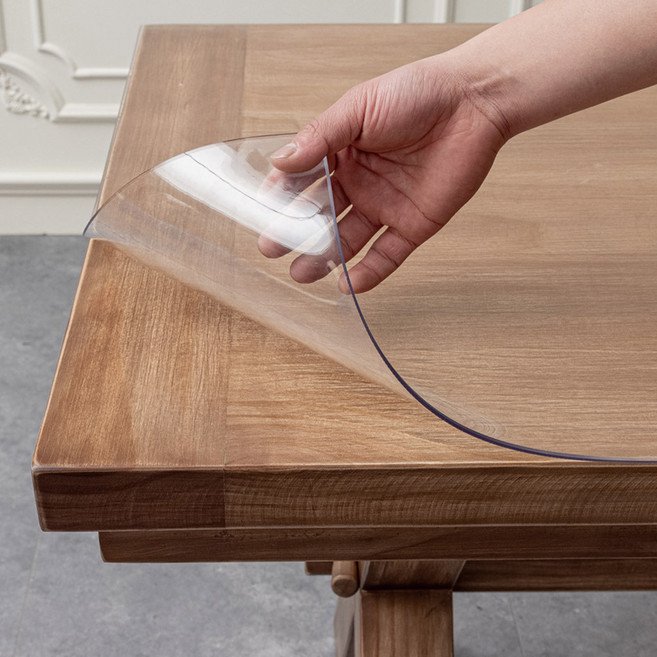 마켓플랜 멀티 PVC 테이블 매트, 투명, 60 x 120 cm, 1개