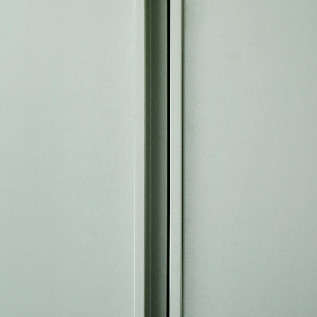 한샘 샘베딩 스테디 거울옷장 80cm(높이194cm) 2단행거형 10종, B형 : 화이트하이글로시도어+화이트몸통(B) 상세 이미지 1