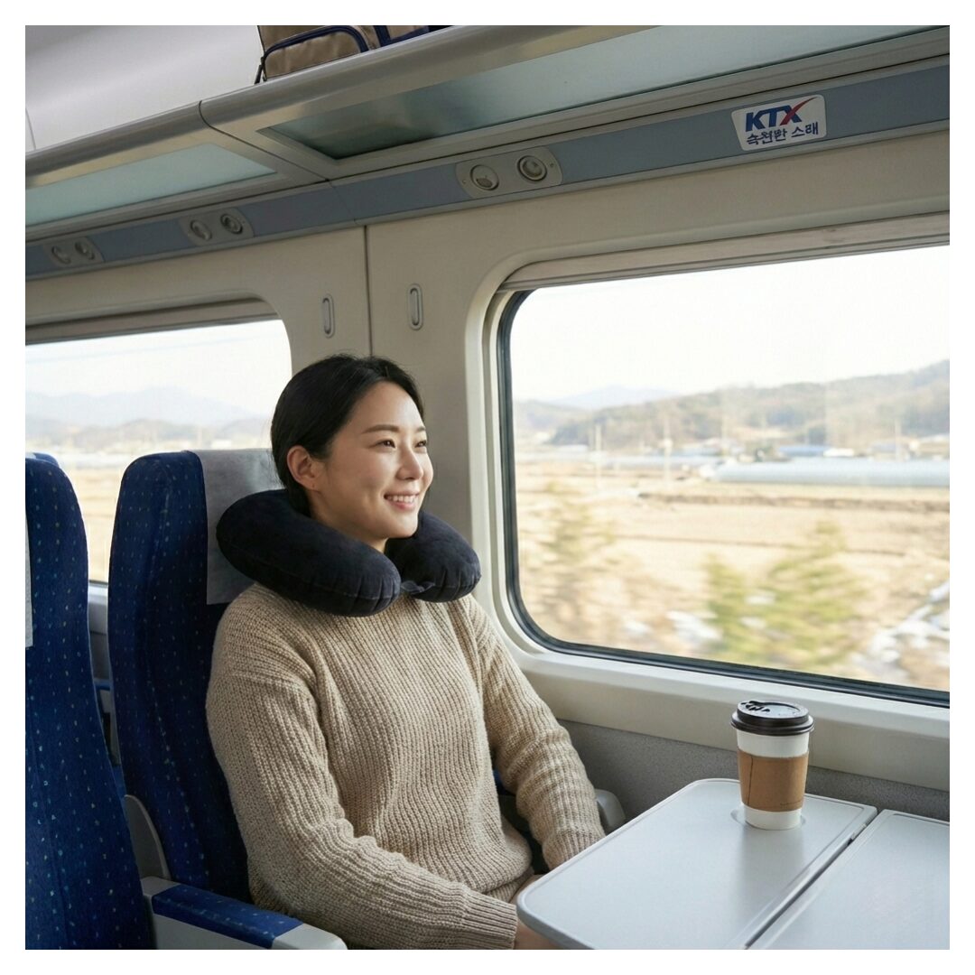 코리슬리 휴대용 접이식 목베개 여행, 라이트 그레이할인 상세 이미지 2