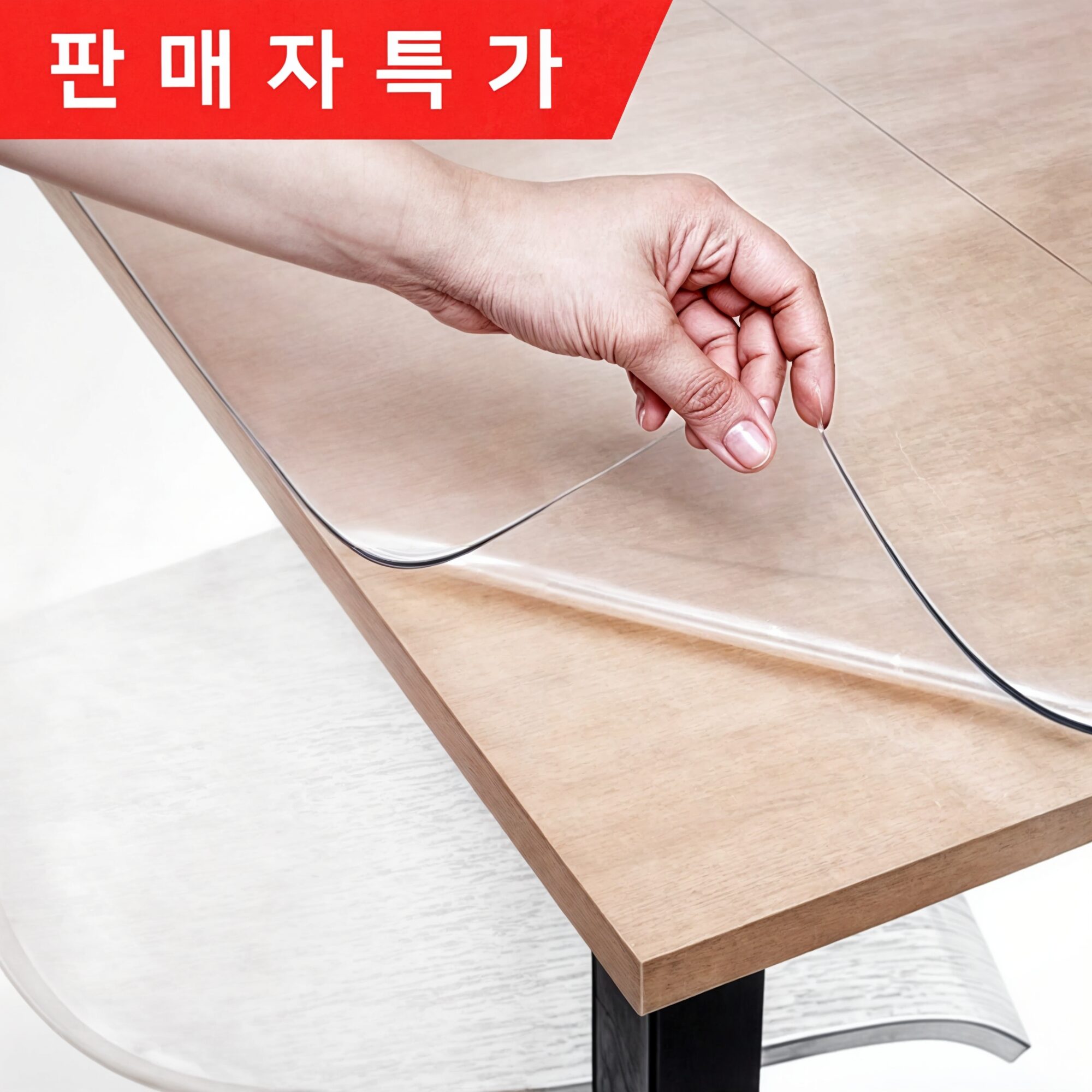 에이원 투명 아크릴 판 매트 방수 식탁보 유리 대용 식탁 테이블 테이블보 데스크매트 보호 필름 아스테이지 상세 이미지 1