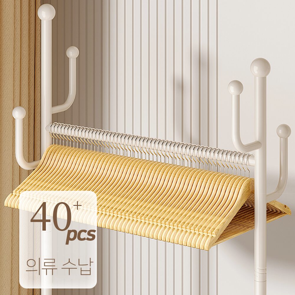 Unihome 선인장형 고급 이동식 행거 미니 트롤리 행거, 프리미엄 화이트할인 상세 이미지 2