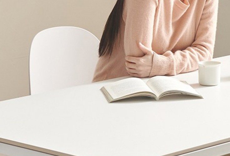 보니애가구 교체용 세라믹 포세린 식탁 테이블 상판 스몰라운드 1800 x 800mm 방문설치, 로코코베이지, 6인용 상세 이미지 1