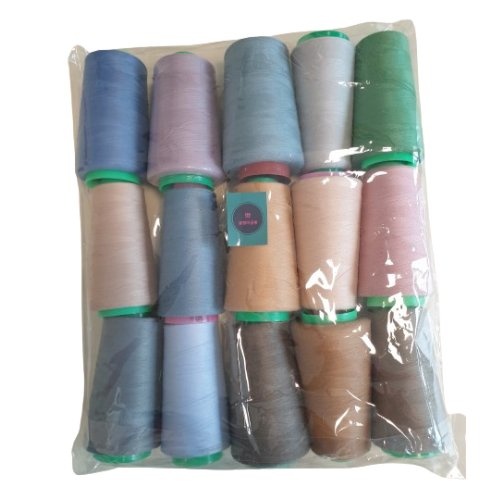 [중고] 재봉실 미싱실 재봉사 중고실 15개 1세트 | 긍정미공방, 흰색 검정 빼고 골고루, 1개 상세 이미지 1