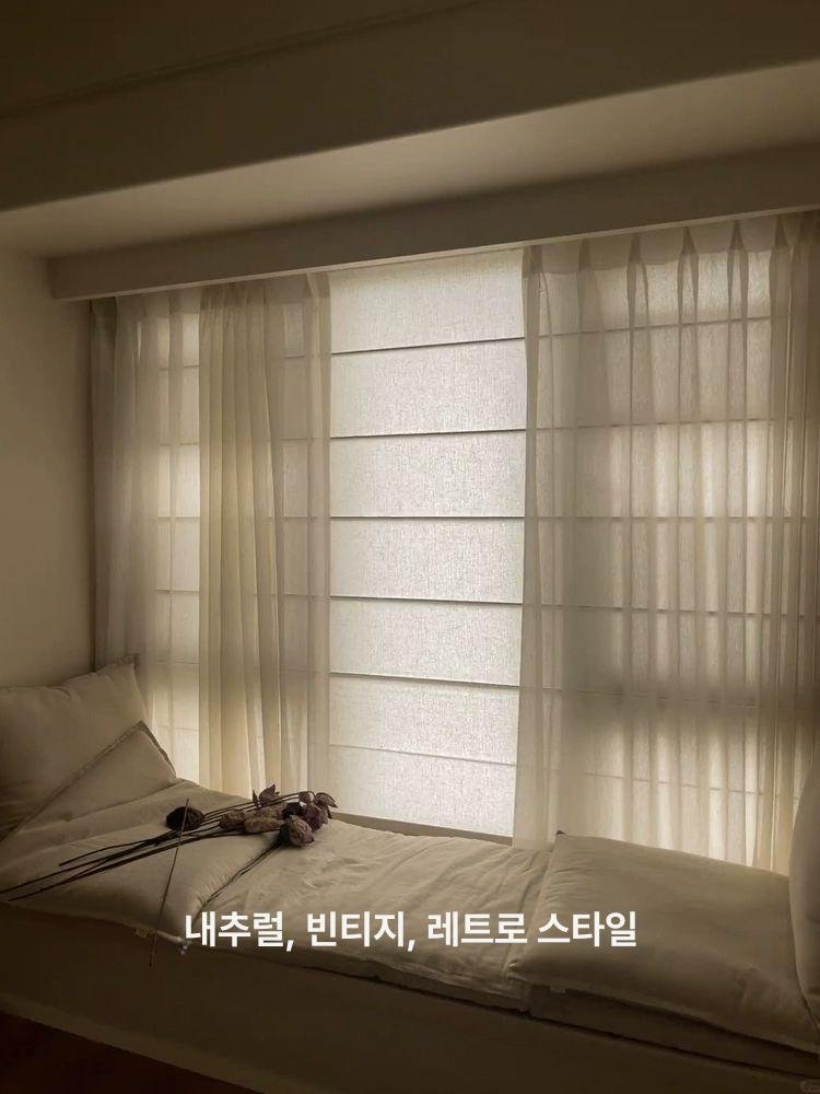 최동글 린넨로만쉐이드 로만쉐이드 창문 쉐이드 암막, 불투명경 701-1 화이트 상세 이미지 2